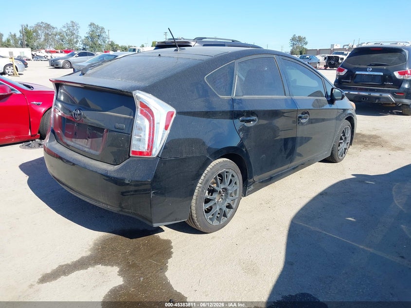 2012 Toyota Prius VIN JTDKN3DU0C5413083 IAAI salvage auction — NORMAL WEAR, Clear - Dealer Only (California), sold $2,525 on 2026-07-15 (photo 4)