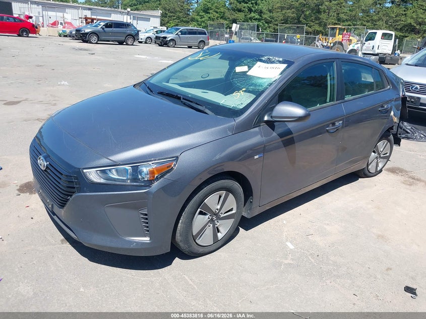 2019 Hyundai Ioniq VIN KMHC65LC3KU117593 IAAI salvage auction — FRONT & REAR, Mv-907A (New York), sold $2,050 on 2026-07-07 (photo 2)