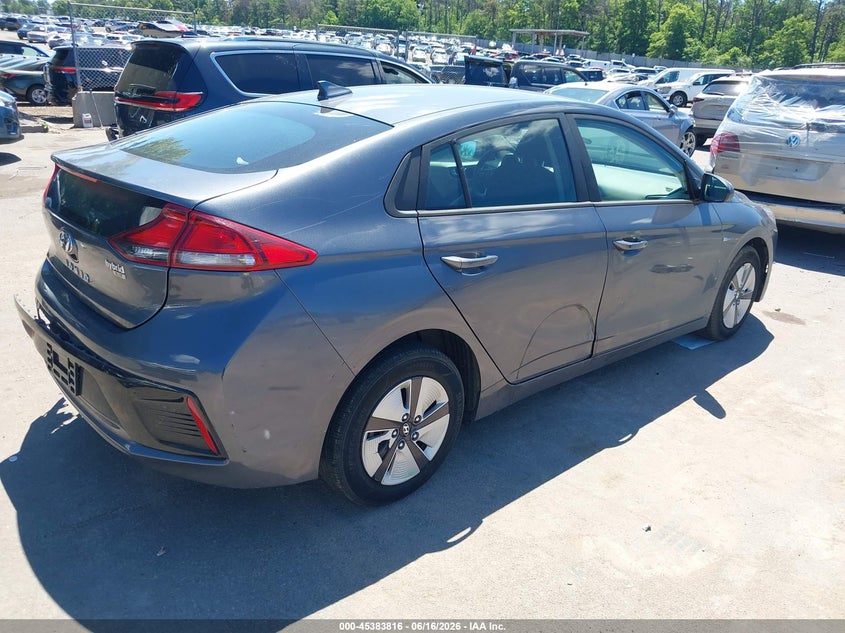 2019 Hyundai Ioniq VIN KMHC65LC3KU117593 IAAI salvage auction — FRONT & REAR, Mv-907A (New York), sold $2,050 on 2026-07-07 (photo 4)