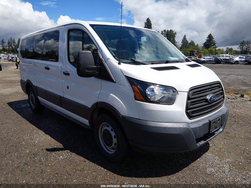 2017 Ford Transit 150 VIN 1FMZK1ZM1HKB32807 IAAI salvage auction — NORMAL WEAR, Sf97 (Washington), sold $10,100 on 2026-07-29 (photo 1)