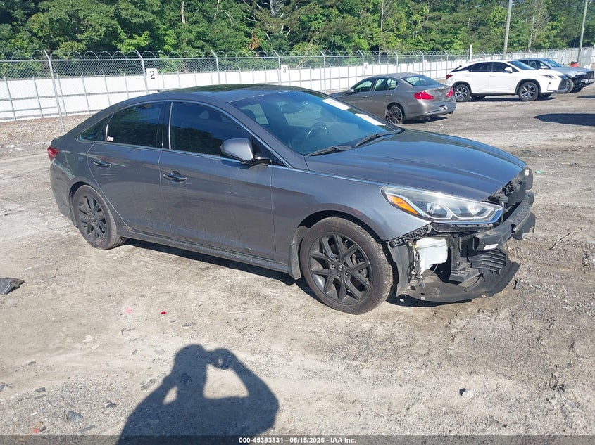 2018 Hyundai Sonata VIN 5NPE34AB0JH678742 IAAI salvage auction — FRONT END, Salvage (Georgia), sold $1,800 on 2026-07-23 (photo 1)
