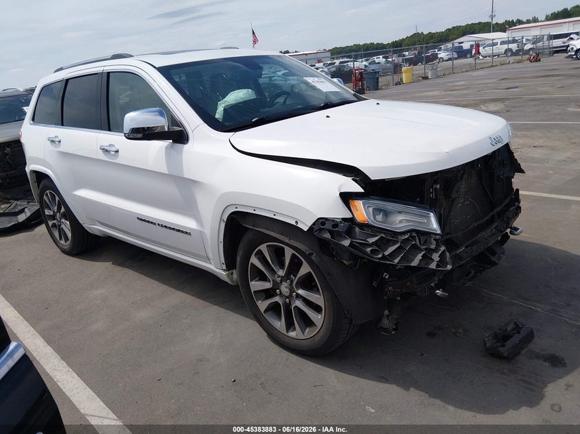 2018 Jeep Grand cherokee VIN 1C4RJFCGXJC240642 IAAI salvage auction — FRONT END, Salvage (North Carolina), sold $3,750 on 2026-07-22 (photo 1)