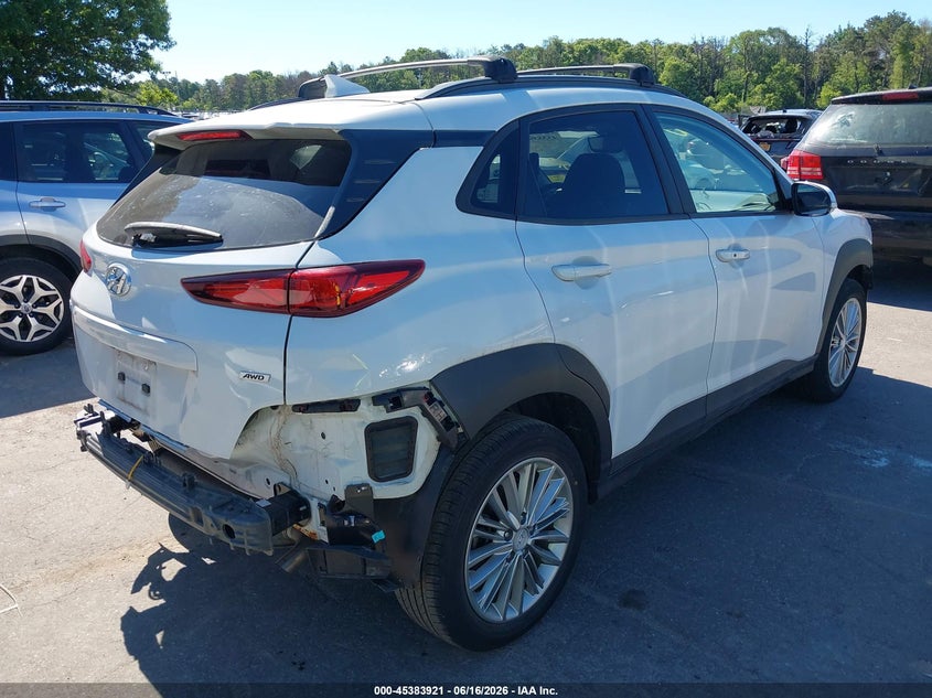 2020 Hyundai Kona VIN KM8K6CAAXLU480377 IAAI salvage auction — FRONT & REAR, Mv-907A (New York), sold $2,550 on 2026-07-14 (photo 4)