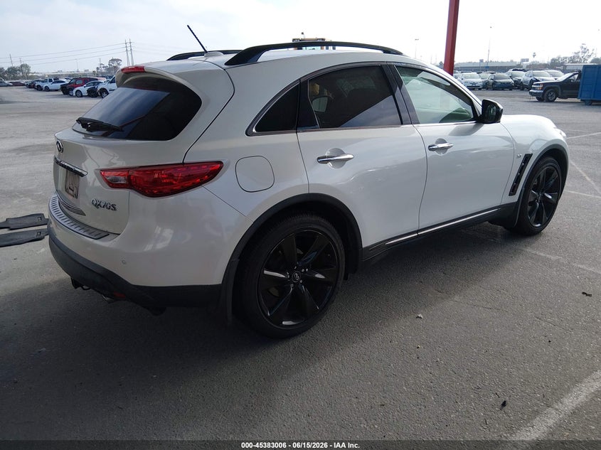 2017 Infiniti Qx70 VIN JN8CS1MUXHM140219 IAAI salvage auction — LEFT FRONT, Salvage (California), sold $2,950 on 2026-07-09 (photo 4)
