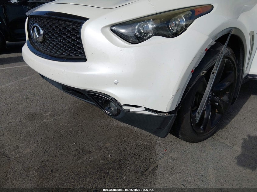 2017 Infiniti Qx70 VIN JN8CS1MUXHM140219 IAAI salvage auction — LEFT FRONT, Salvage (California), sold $2,950 on 2026-07-09 (photo 6)
