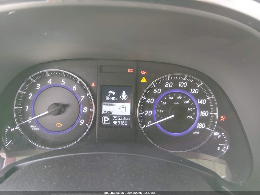 2017 Infiniti Qx70 VIN JN8CS1MUXHM140219 IAAI salvage auction — LEFT FRONT, Salvage (California), sold $2,950 on 2026-07-09 (photo 7)