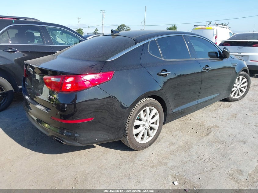 2014 Kia Optima VIN 5XXGN4A73EG321250 IAAI salvage auction — FRONT END, Salvage (California), sold $1,950 on 2026-07-16 (photo 4)