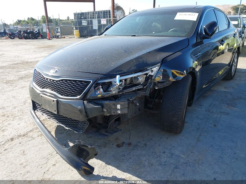 2014 Kia Optima VIN 5XXGN4A73EG321250 IAAI salvage auction — FRONT END, Salvage (California), sold $1,950 on 2026-07-16 (photo 6)