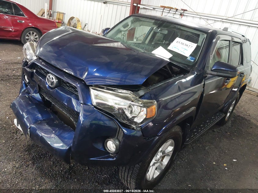 2016 Toyota 4runner VIN JTEBU5JR5G5405464 IAAI salvage auction — FRONT END, Salvage (Virginia), sold $9,150 on 2026-07-09 (photo 2)