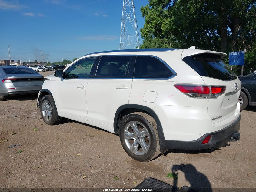 2016 Toyota Highlander VIN 5TDDKRFH5GS338935 IAAI salvage auction — FRONT END, Clear (Indiana), sold $11,000 on 2026-07-08 (photo 3)