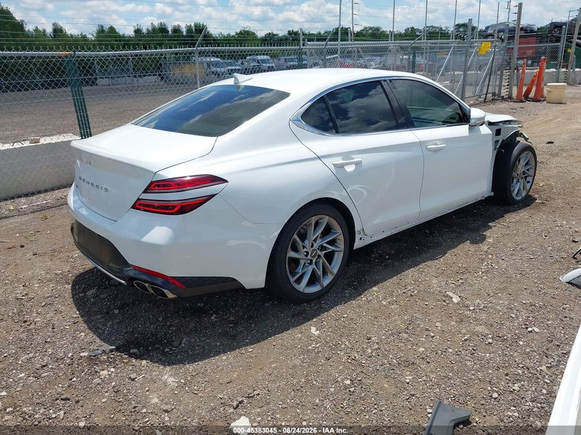 2022 Genesis G70 VIN KMTG34TA2NU093266 IAAI salvage auction — FRONT END, Salvage (Ohio), sold $5,500 on 2026-07-09 (photo 4)