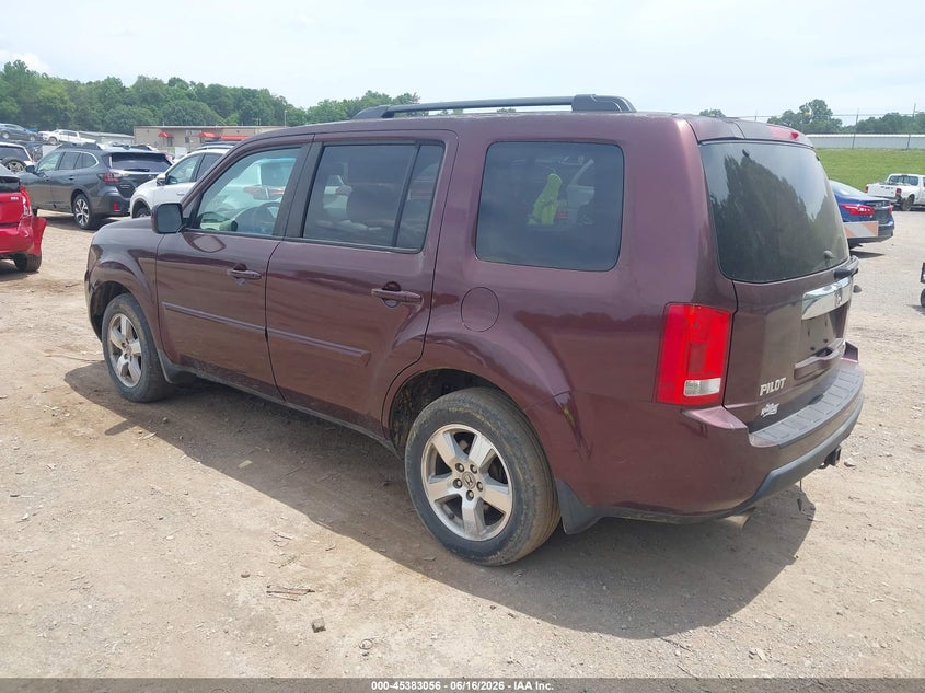 2011 Honda Pilot VIN 5FNYF4H52BB084237 IAAI salvage auction — NORMAL WEAR, Clear (Tennessee), sold $575 on 2026-07-09 (photo 3)