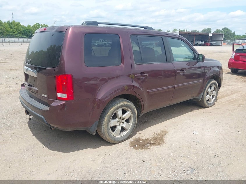 2011 Honda Pilot VIN 5FNYF4H52BB084237 IAAI salvage auction — NORMAL WEAR, Clear (Tennessee), sold $575 on 2026-07-09 (photo 4)