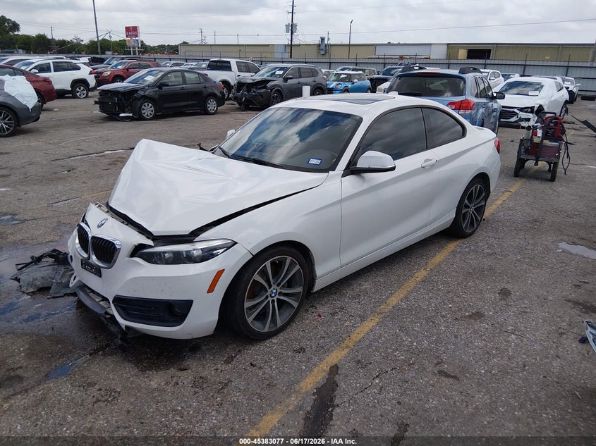 2018 BMW 2er VIN WBA2J1C53JVB98550 IAAI salvage auction — FRONT END, Salvage Title, sold $1,300 on 2026-08-19 (photo 2)
