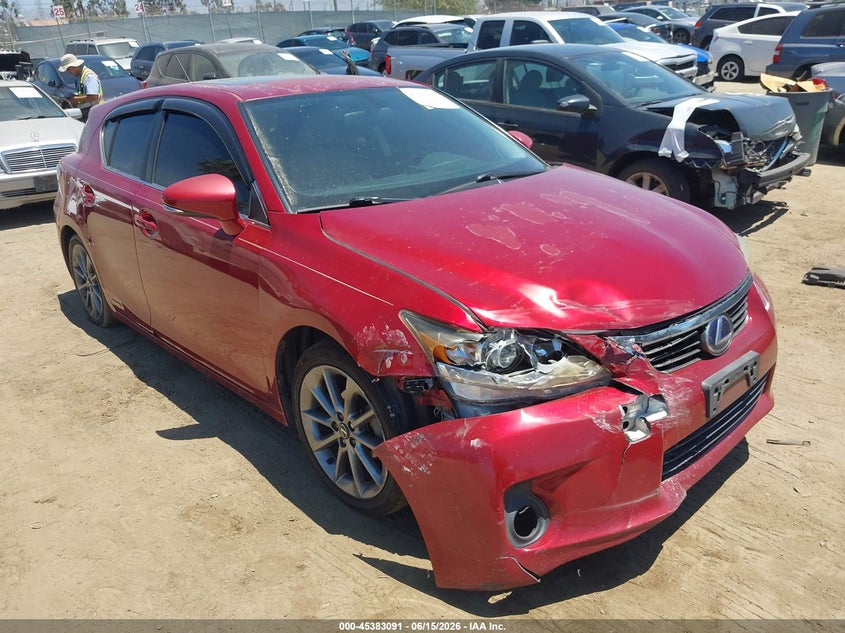 2012 Lexus Ct VIN JTHKD5BH0C2078220 IAAI salvage auction — RIGHT FRONT, Salvage (California), sold $1,950 on 2026-07-15 (photo 1)