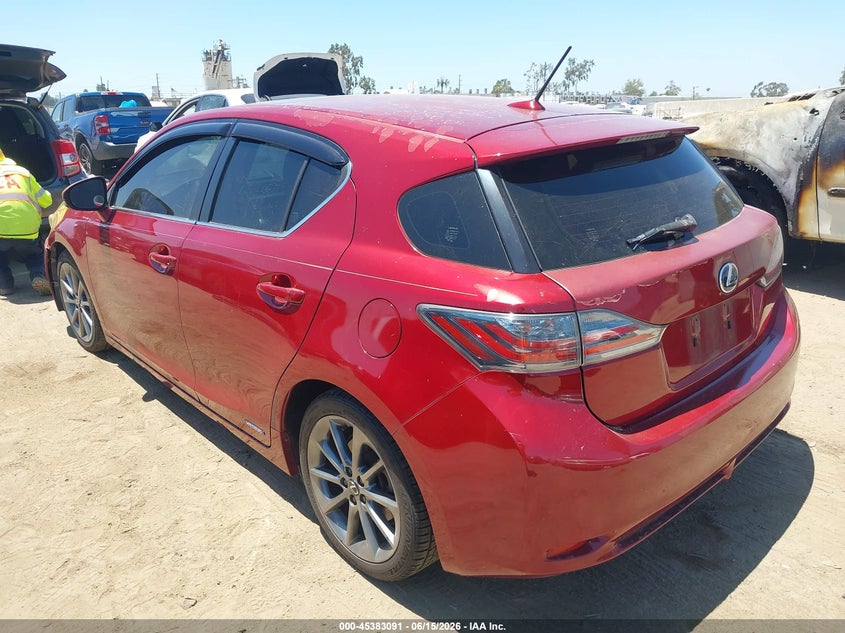 2012 Lexus Ct VIN JTHKD5BH0C2078220 IAAI salvage auction — RIGHT FRONT, Salvage (California), sold $1,950 on 2026-07-15 (photo 3)