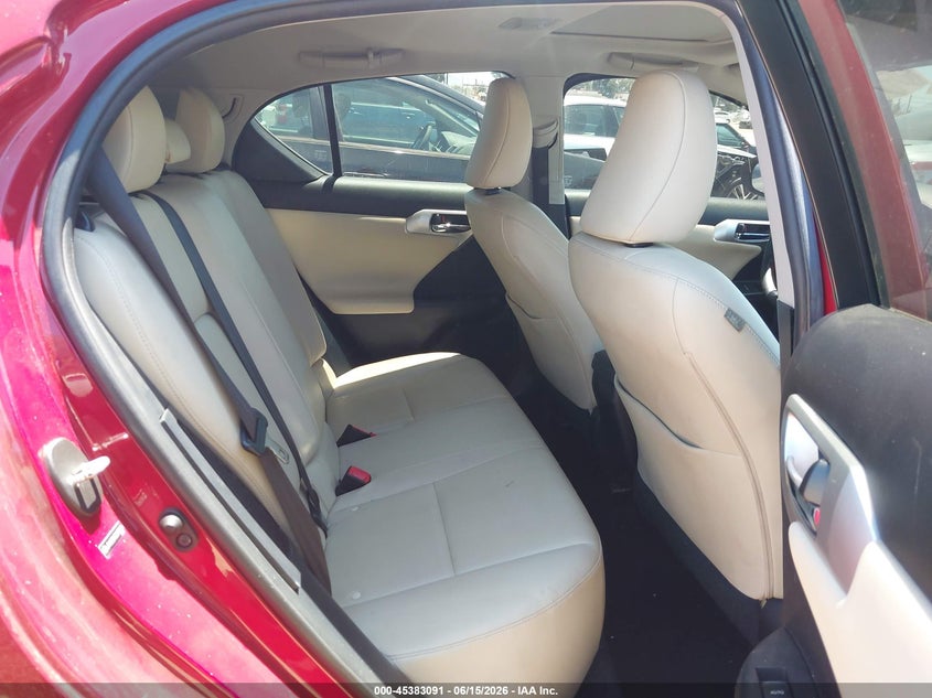 2012 Lexus Ct VIN JTHKD5BH0C2078220 IAAI salvage auction — RIGHT FRONT, Salvage (California), sold $1,950 on 2026-07-15 (photo 8)