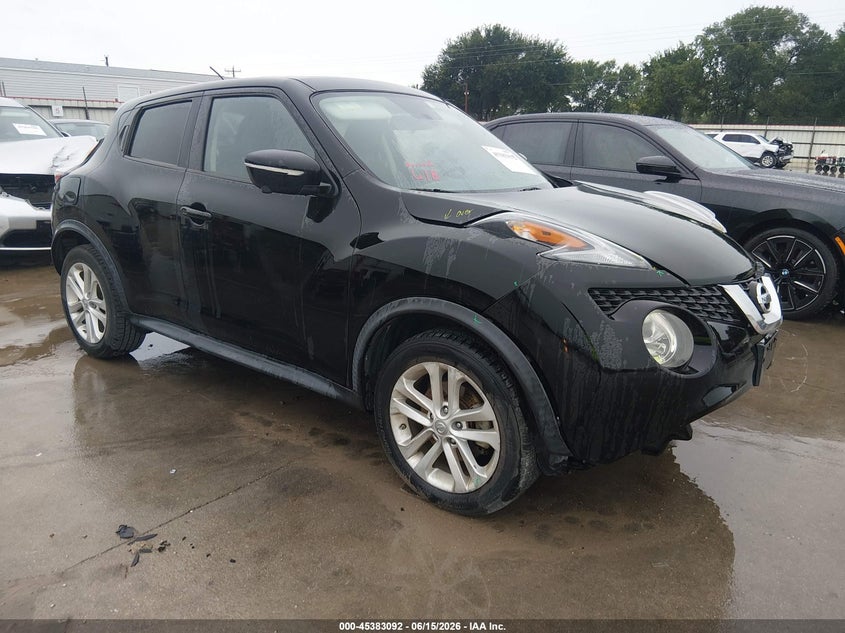 2016 Nissan Juke VIN JN8AF5MR6GT602455 IAAI salvage auction — FRONT END, Salvage (Texas), sold $1,150 on 2026-07-07 (photo 1)