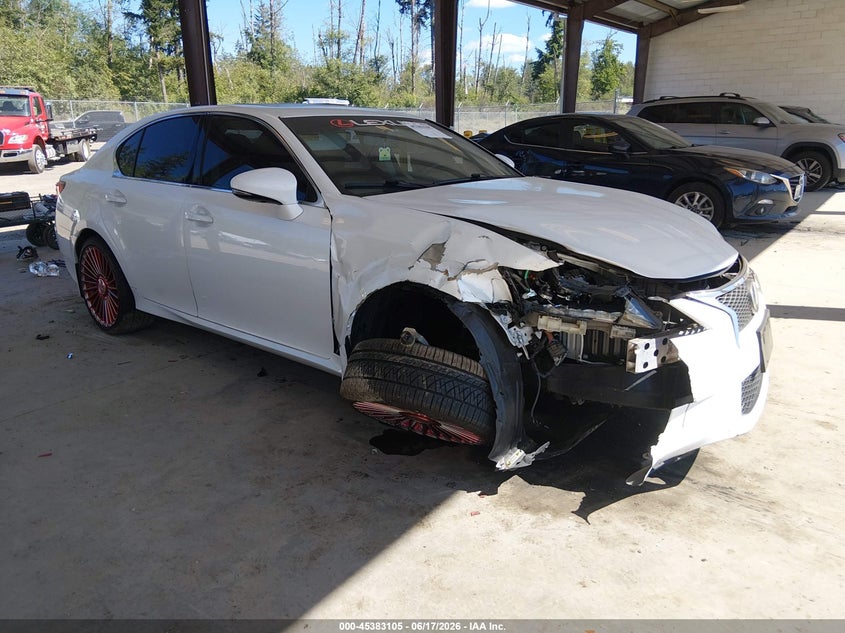 2014 Lexus Gs VIN JTHBE1BL3E5042257 IAAI salvage auction — RIGHT FRONT, Salvage Title, sold $2,250 on 2026-07-09 (photo 1)