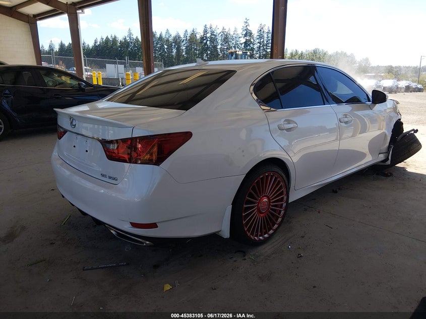 2014 Lexus Gs VIN JTHBE1BL3E5042257 IAAI salvage auction — RIGHT FRONT, Salvage Title, sold $2,250 on 2026-07-09 (photo 4)