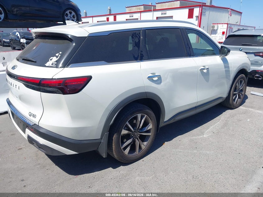 2022 Infiniti Qx60 VIN 5N1DL1FR6NC338735 IAAI salvage auction — FRONT END, Salvage (California), sold $7,350 on 2026-07-16 (photo 4)