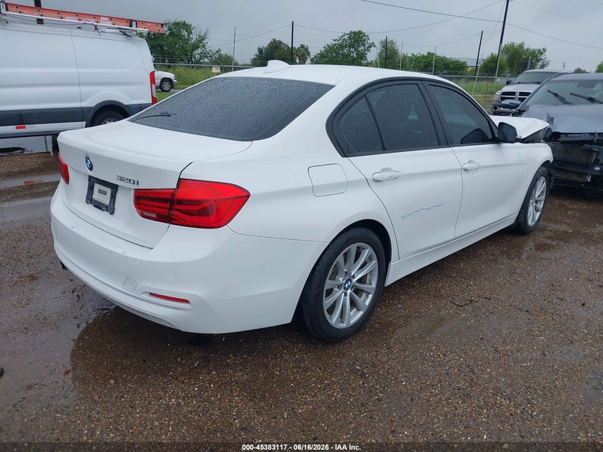 2018 BMW 3er VIN WBA8A9C54JAH14494 IAAI salvage auction — FRONT END, Original (Texas), sold $1,250 on 2026-08-19 (photo 4)
