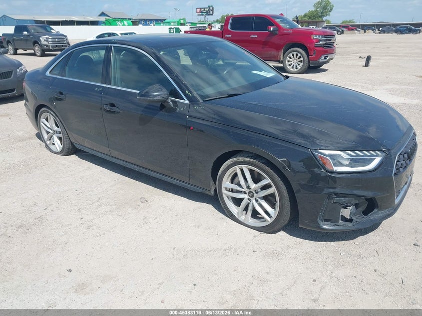 2024 Audi A4 VIN WAUEAAF46RN006028 IAAI salvage auction — FRONT END, Original (Texas), sold $11,500 on 2026-07-15 (photo 1)