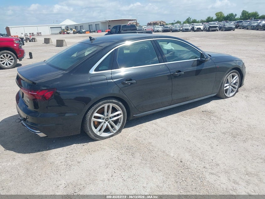 2024 Audi A4 VIN WAUEAAF46RN006028 IAAI salvage auction — FRONT END, Original (Texas), sold $11,500 on 2026-07-15 (photo 4)