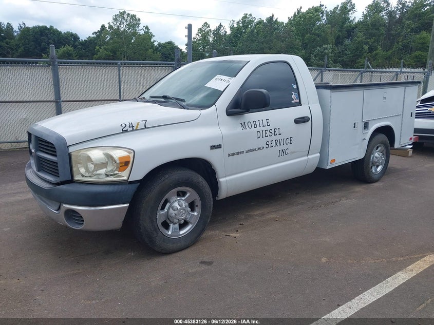2006 Dodge Ram 2500 VIN 3D7KR26DX6G181770 IAAI salvage auction — FRONT END, Clear (Mississippi), sold $550 on 2026-07-09 (photo 2)