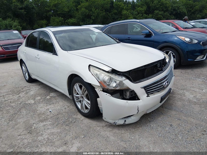 2013 Infiniti G VIN JN1CV6AP6DM718487 IAAI salvage auction — NORMAL WEAR, Original (Texas), sold $450 on 2026-07-13 (photo 1)