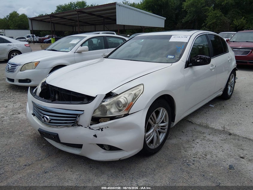 2013 Infiniti G VIN JN1CV6AP6DM718487 IAAI salvage auction — NORMAL WEAR, Original (Texas), sold $450 on 2026-07-13 (photo 2)