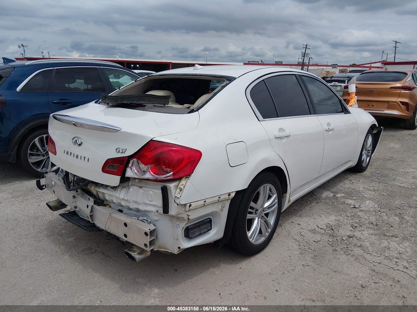 2013 Infiniti G VIN JN1CV6AP6DM718487 IAAI salvage auction — NORMAL WEAR, Original (Texas), sold $450 on 2026-07-13 (photo 4)
