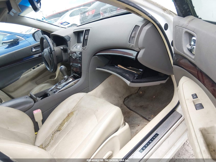 2013 Infiniti G VIN JN1CV6AP6DM718487 IAAI salvage auction — NORMAL WEAR, Original (Texas), sold $450 on 2026-07-13 (photo 5)