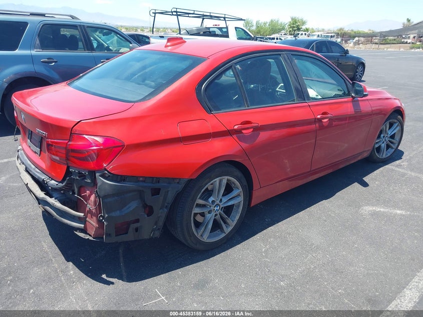 2016 BMW 3er VIN WBA8E1G57GNU11594 IAAI salvage auction — REAR END, Salvage (Nevada), sold $2,200 on 2026-08-21 (photo 4)