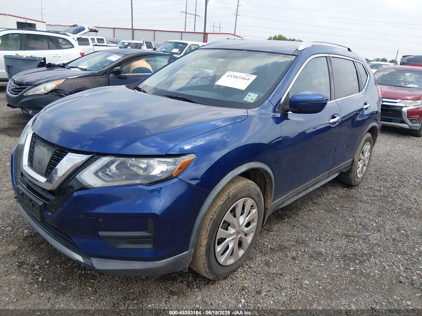 2017 Nissan Rogue VIN KNMAT2MT0HP595205 IAAI salvage auction — RIGHT SIDE, Salvage (Louisiana), sold $1,700 on 2026-07-08 (photo 2)