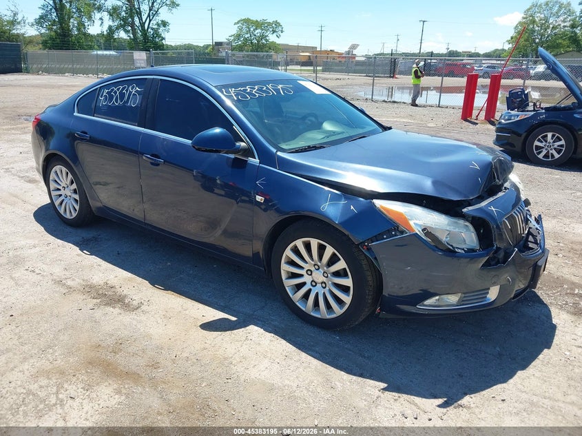 2011 Buick Regal VIN W04GS5EC5B1055558 IAAI salvage auction — FRONT END, Clear (Indiana), sold $1,800 on 2026-07-26 (photo 1)