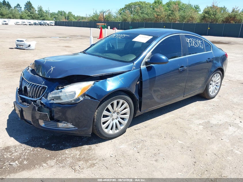 2011 Buick Regal VIN W04GS5EC5B1055558 IAAI salvage auction — FRONT END, Clear (Indiana), sold $1,800 on 2026-07-26 (photo 2)