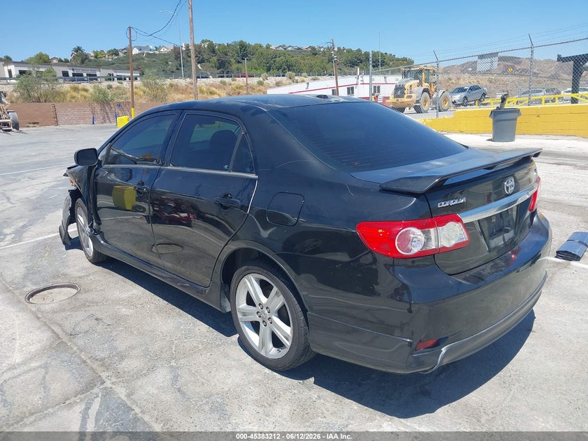 2013 Toyota Corolla VIN 5YFBU4EE3DP207860 IAAI salvage auction — LEFT FRONT, Salvage (California), sold $2,350 on 2026-07-08 (photo 3)