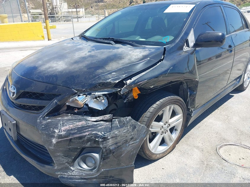 2013 Toyota Corolla VIN 5YFBU4EE3DP207860 IAAI salvage auction — LEFT FRONT, Salvage (California), sold $2,350 on 2026-07-08 (photo 6)