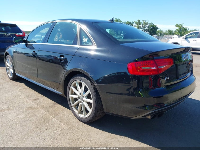 2015 Audi A4 VIN WAUFFAFL7FN011392 IAAI salvage auction — LEFT REAR, Salvage (New Jersey), sold $2,500 on 2026-07-27 (photo 3)