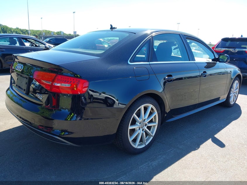 2015 Audi A4 VIN WAUFFAFL7FN011392 IAAI salvage auction — LEFT REAR, Salvage (New Jersey), sold $2,500 on 2026-07-27 (photo 4)