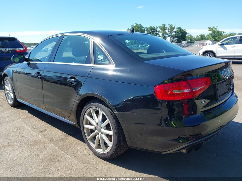 2015 Audi A4 VIN WAUFFAFL7FN011392 IAAI salvage auction — LEFT REAR, Salvage (New Jersey), sold $2,500 on 2026-07-27 (photo 6)