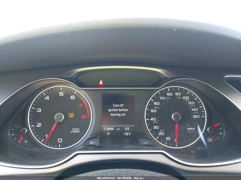 2015 Audi A4 VIN WAUFFAFL7FN011392 IAAI salvage auction — LEFT REAR, Salvage (New Jersey), sold $2,500 on 2026-07-27 (photo 7)