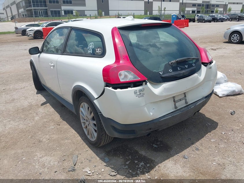 2010 Volvo C30 VIN YV1672MK3A2183262 IAAI salvage auction — FRONT & REAR, Salvage (Texas), sold $850 on 2026-07-14 (photo 3)
