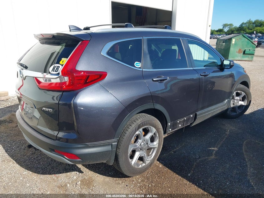 2018 Honda Cr-v VIN 7FARW2H52JE019657 IAAI salvage auction — LEFT FRONT, Salvage (Illinois), sold $7,300 on 2026-08-02 (photo 4)