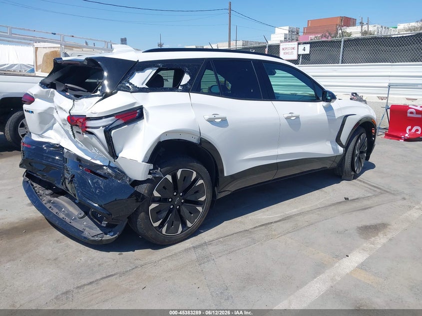 2024 Chevrolet Blazer ev VIN 3GNKDCRJ2RS180878 IAAI salvage auction — REAR END, Salvage (California), sold $14,100 on 2026-07-16 (photo 4)