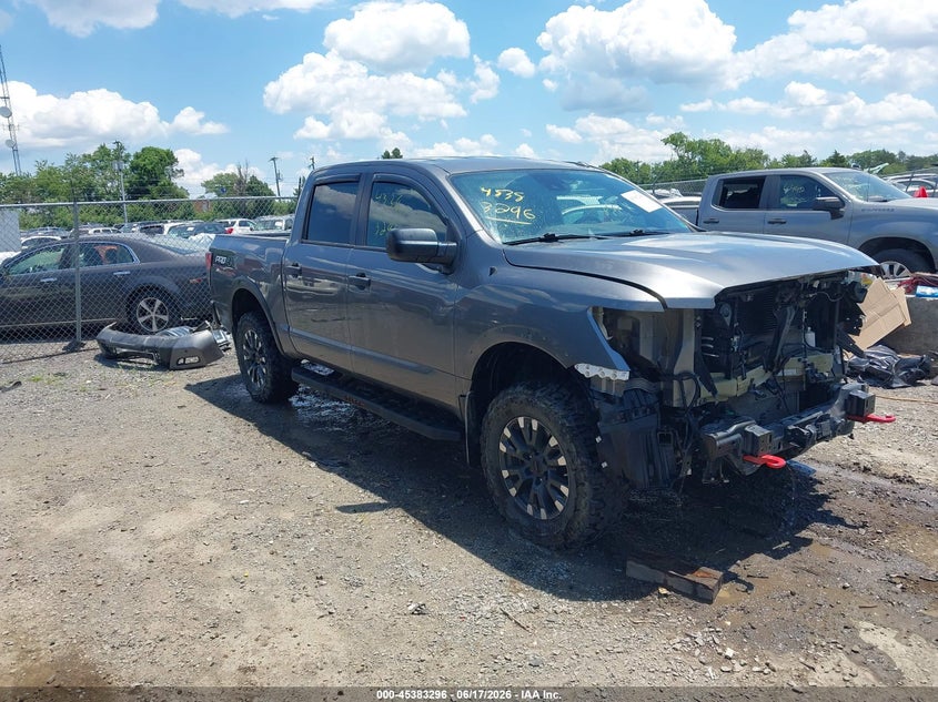 2021 Nissan TITAN VIN 1N6AA1ED1MN511077 IAAI salvage auction — FRONT END, Salvage (Virginia), sold $6,300 on 2026-07-09 (photo 1)