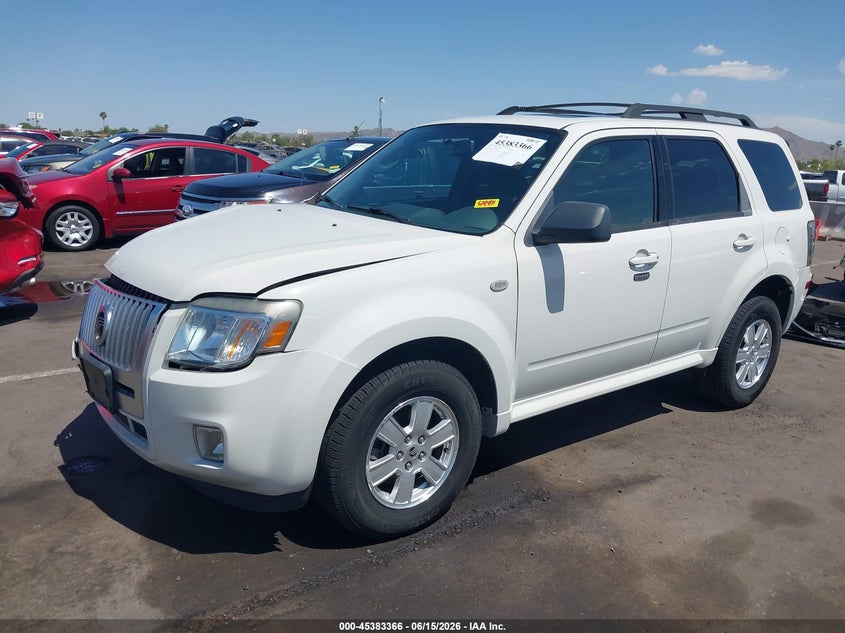 2009 Mercury Mariner VIN 4M2CU81G39KJ07566 IAAI salvage auction — RIGHT FRONT, Salvage (Arizona), sold $700 on 2026-08-02 (photo 2)