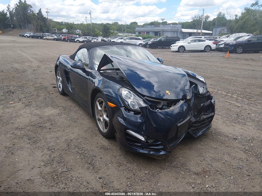 2013 Porsche Boxster VIN WP0CA2A83DS113980 IAAI salvage auction — FRONT END, Salvage (Rhode Island), sold $1,650 on 2026-07-28 (photo 1)