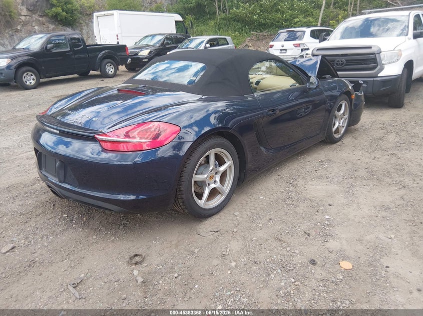2013 Porsche Boxster VIN WP0CA2A83DS113980 IAAI salvage auction — FRONT END, Salvage (Rhode Island), sold $1,650 on 2026-07-28 (photo 4)